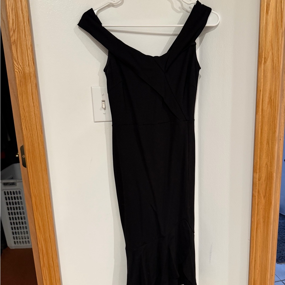 Fashion Nova Black One Shoulder Dress